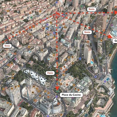 شقة Frontiere Monaco, 2 Pieces, Centre بوزولي المظهر الخارجي الصورة